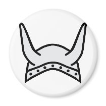 viking helmet icon magnets