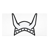 viking helmet icon photo cards