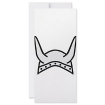 viking helmet icon custom rack card