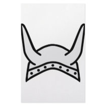 viking helmet icon stationery design