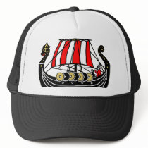 Viking Long Ship for Vikings Mesh Hat