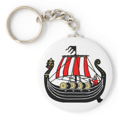 Viking Long Ship for Vikings keychain