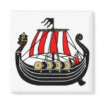 Viking Long Ship for Vikings Magnet