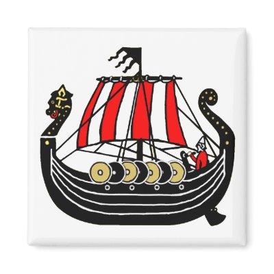 Viking Long Ship for Vikings magnet