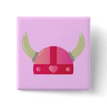 Viking Love Helmet Buttons