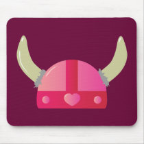 Viking Love Helmet Mousepads