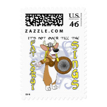 Viking Opera Corgi Postage Stamps