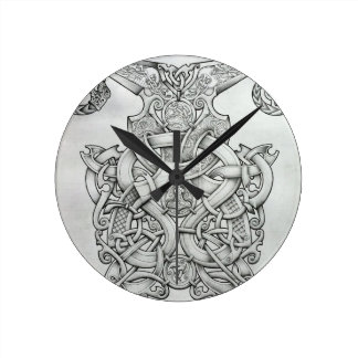 VIKING & OSEBERG KNOTWORK DESIGN CLOCK