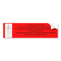 Viking Prayer bumper stickers by patjmcg Viking Prayer bumper stickers
