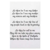 Viking Prayer Lo There Do I See My Father Personalized Stationery