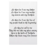 Viking Prayer Lo There Do I See My Father Personalized Stationery
