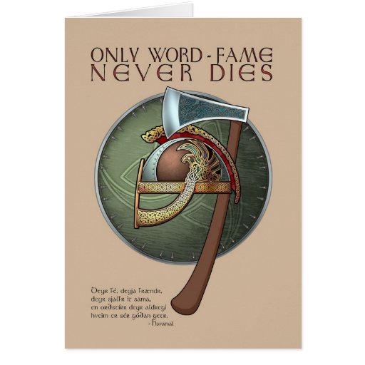 Viking Proverb Greeting Card