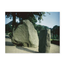 Viking rune stones post card