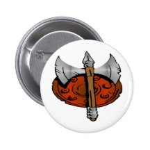 Viking Shield & Battle Ax Pins
