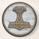 Viking Shield - Mjolnir Drink Coasters
