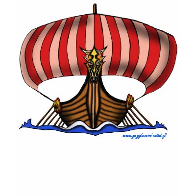 Viking ship t-shirt design