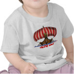 Viking ship funny baby t-shirt