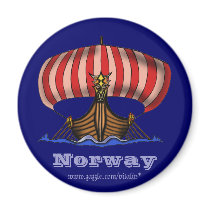 Viking ship magnet