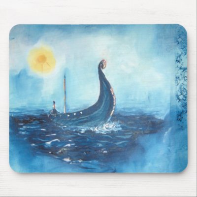 Viking Ship Mouse Pad