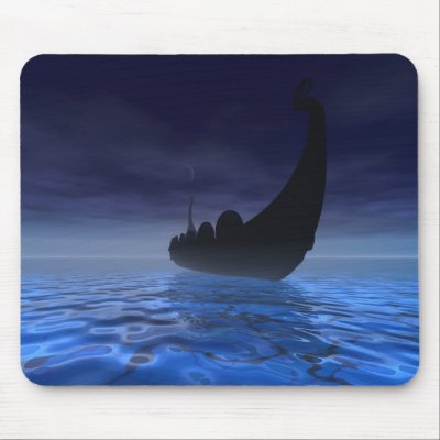 Viking Ship Mousepad