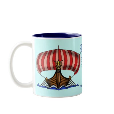 Viking ship mug design