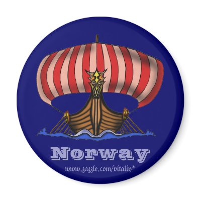 Viking ship Norway cool magnet
