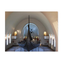 viking ship postcard
