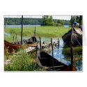 Viking Village Boat Card by pulsDesign Viking Village Boat Card