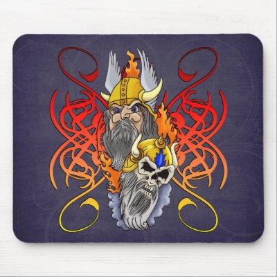 Viking Warrior Tattoo Mouse Pads by tattoodesigns