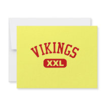 Vikings XXL Red invitations
