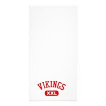 Vikings XXL Red Customized Photo Card