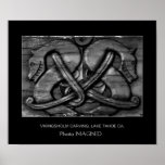 VIKINGSHOLM CARVING, LAKE TAHOE CA., US POSTER