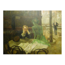 Viktor Oliva. Absinthe Drinker Poster posters