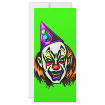 Vile Evil Clown Customized Rack Card