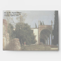 Villa By The Sea by Arnold Bocklin Envelopes