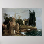 Villa By The Sea by Arnold Bocklin Poster