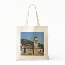 Village Clock Tower, Ville Franche Sur Mer, France Bag