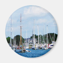 Village Dock at Wickford, RI Fridge Magnets