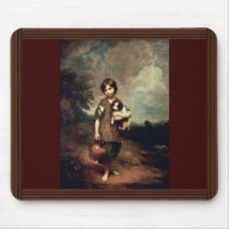Village Girl With Dog And Jug By Gainsborough Thom Mousepad