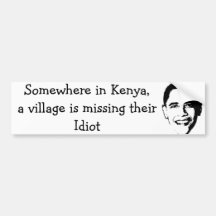Village Idiot Bumper Stickers