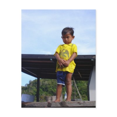 Village Kid Postcard by malaysia