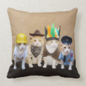 Village Kitties American MoJo Pillow throwpillow