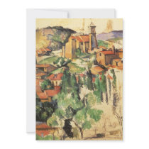 Village of Gardanne by Paul Cezanne Personalized Invite