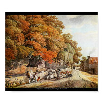 'Village Scene' Hi-Res Print