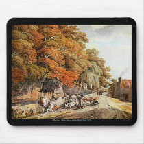 'Village Scene' Mousepad