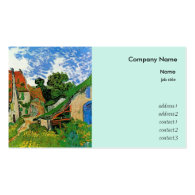 Village Street in Auvers by Vincent van Gogh Business Card Template