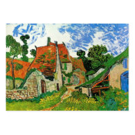 Village Street in Auvers by Vincent van Gogh Business Card