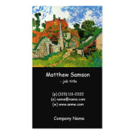 Village Street in Auvers, Vincent van Gogh Business Card Template