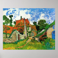 Village Street in Auvers Vincent Van Gogh Print