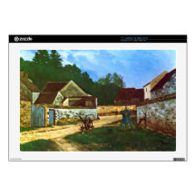 Village Street in Marlotte by Alfred Sisley Skin For Laptop